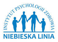 Logo Ogólnopolskie Pogotowie dla Ofiar Przemocy w Rodzinie „Niebieska Linia”