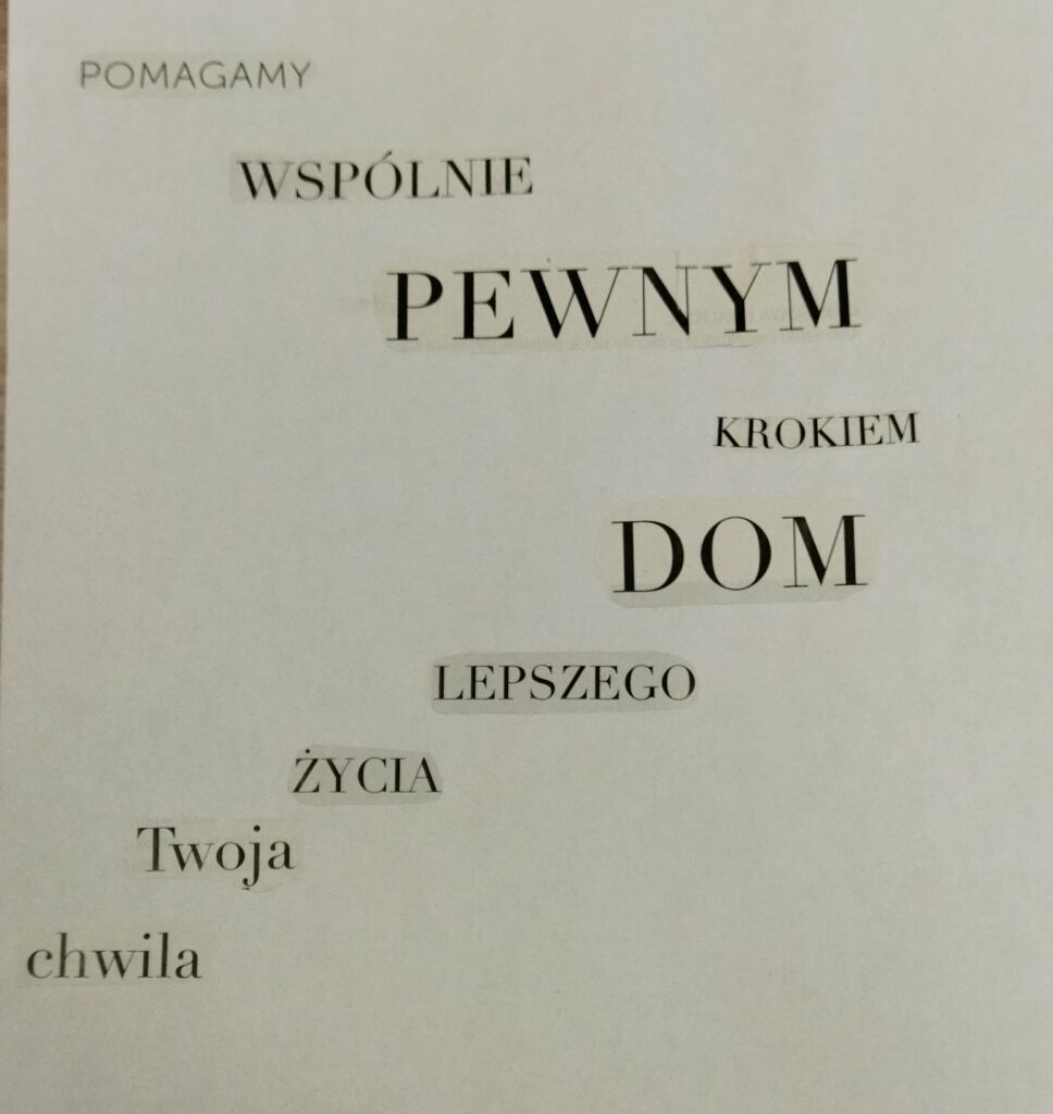 Poezja z odzysku oraz blackout poetry klasy 6a