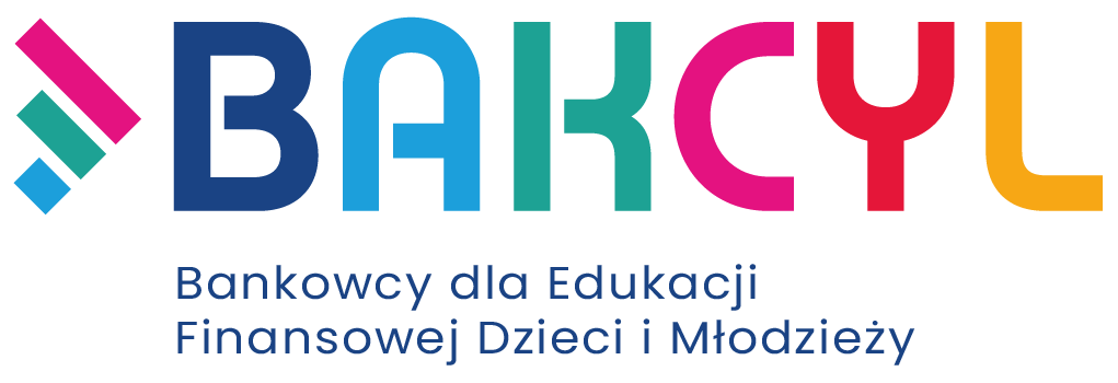 Logo projektu edukacyjnego Bankowcy dla Edukacji Finansowej Dzieci i MłodzieżyBAKCYL