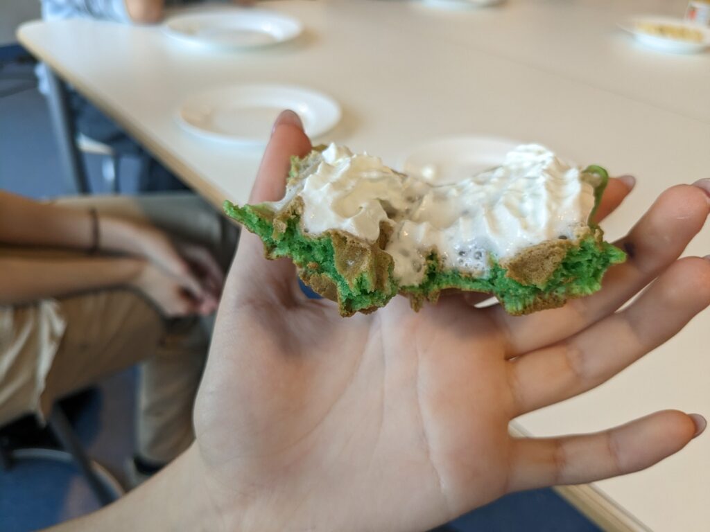 Zielone gofry