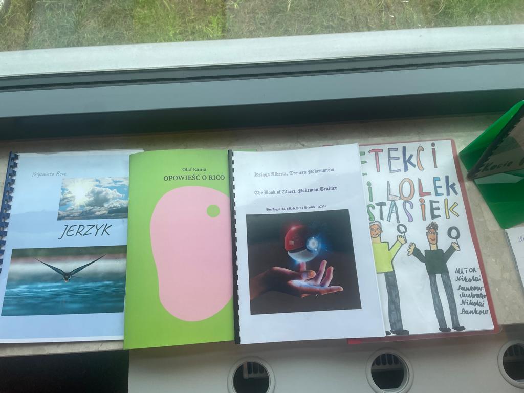 Nasze książki w bibliotece.