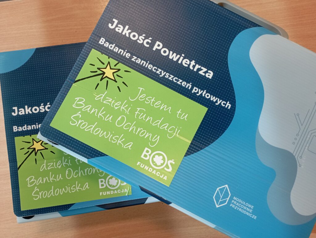 zestawy do badania jakości powietrza otrzymane z Politechniki Wrocławskiej