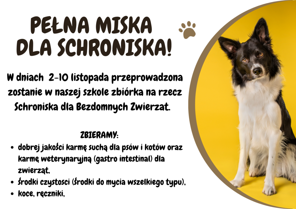 PEŁNA MISKA DLA SCHRONISKA!