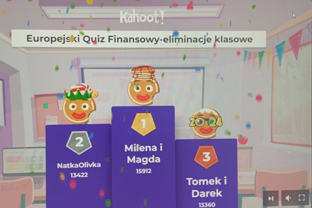 Zwycięzcy klasowych eliminacji w kl. 8a