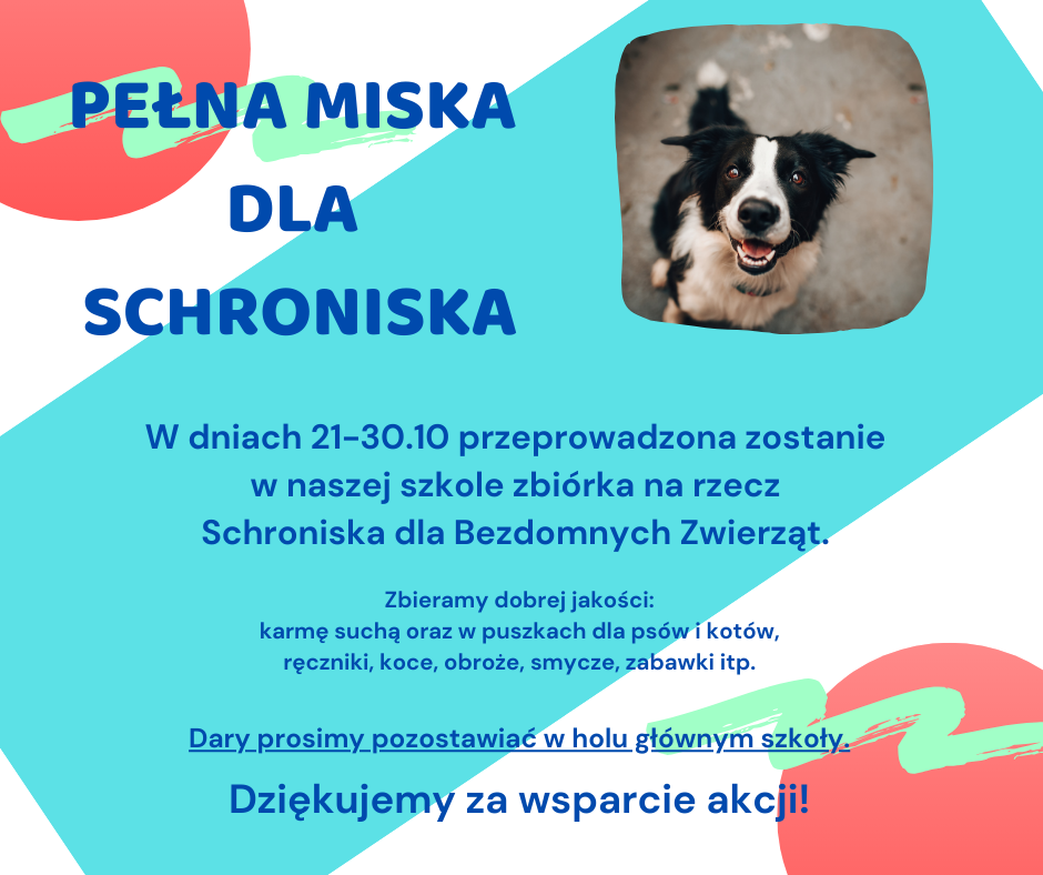 Zbiórka na rzecz Schroniska dla Bezdomnych Zwierząt we Wrocławiu - plakat