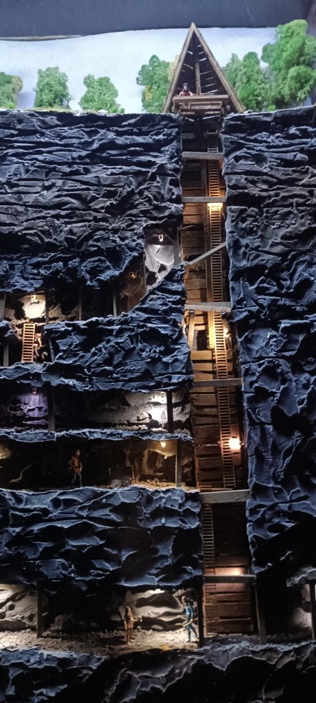 Makieta przekrój kopalni Złoty Stok