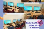 Polscy uczestnicy projektu GLOBAL STEAM rozwiązują quiz na temat Celów Zrównoważonego Rozwoju