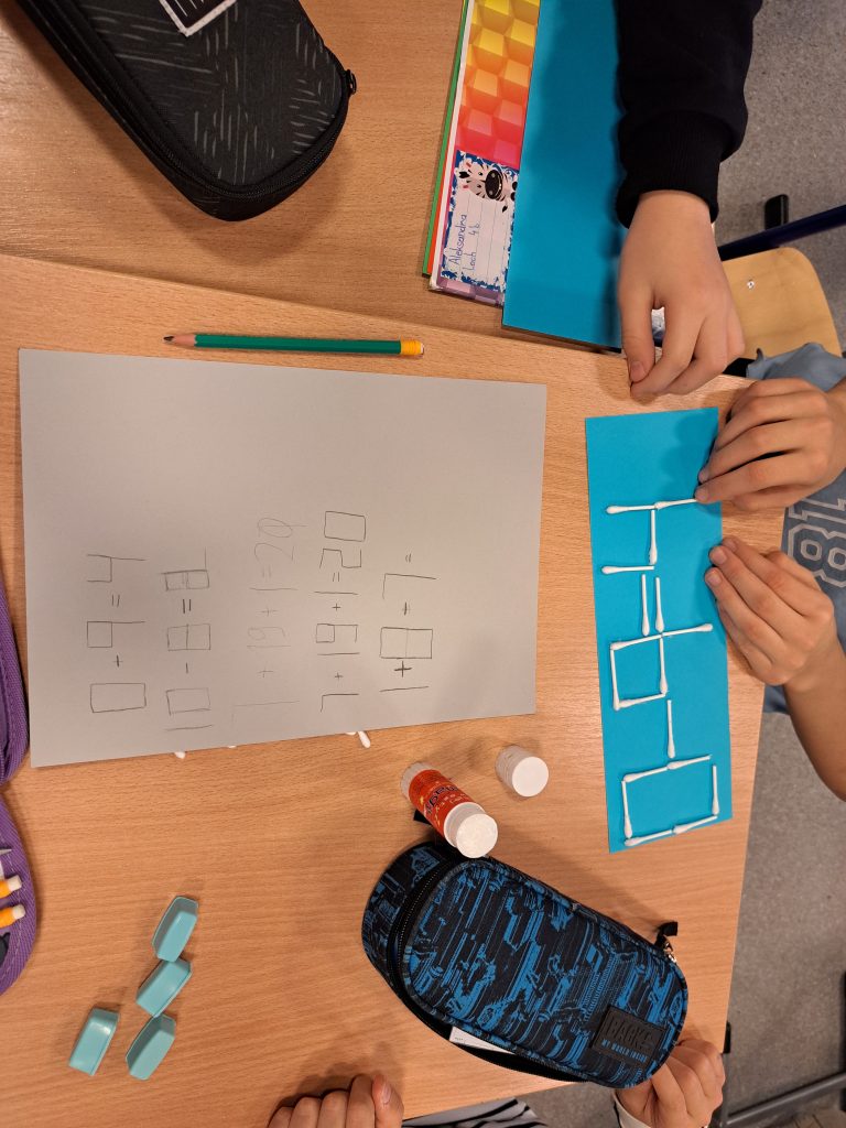 Łamigłówki zapałczane wymyślone przez uczniów- prace uczniów