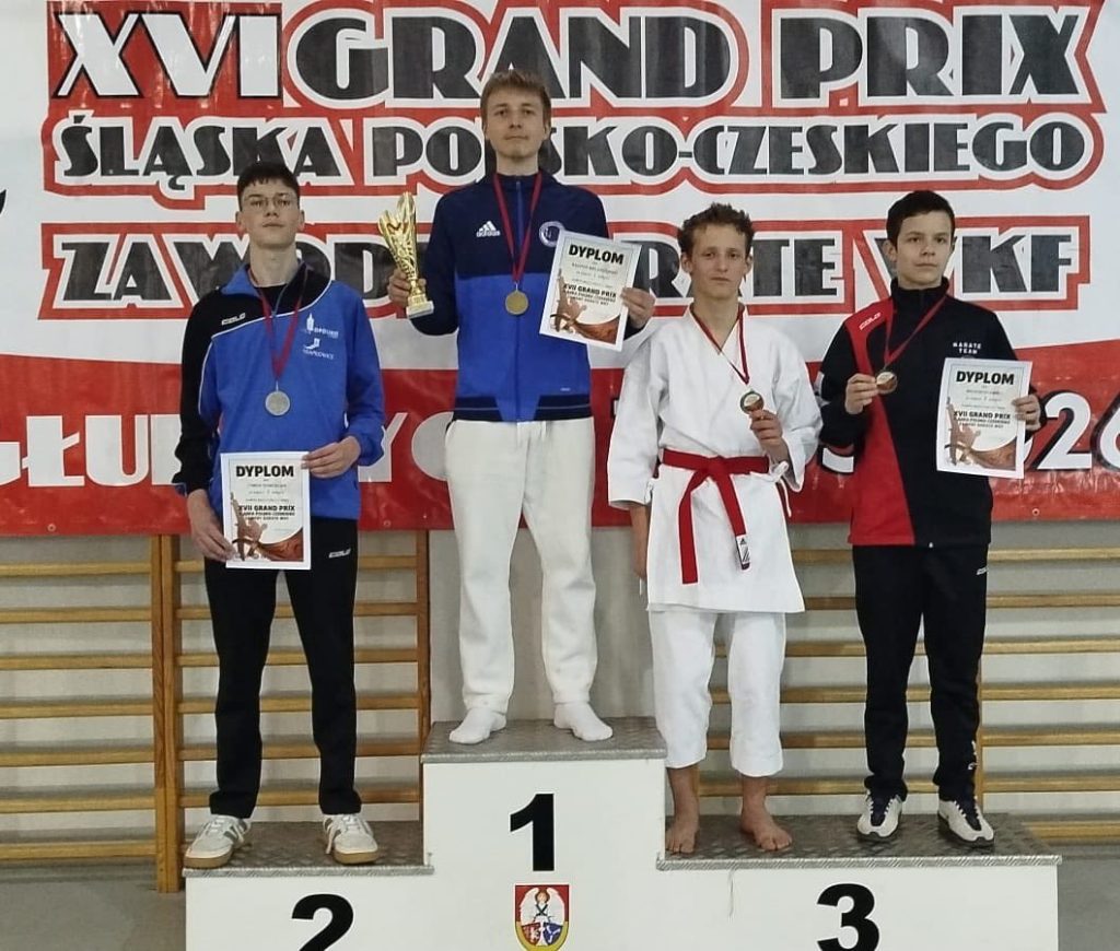 Kacper na podium
