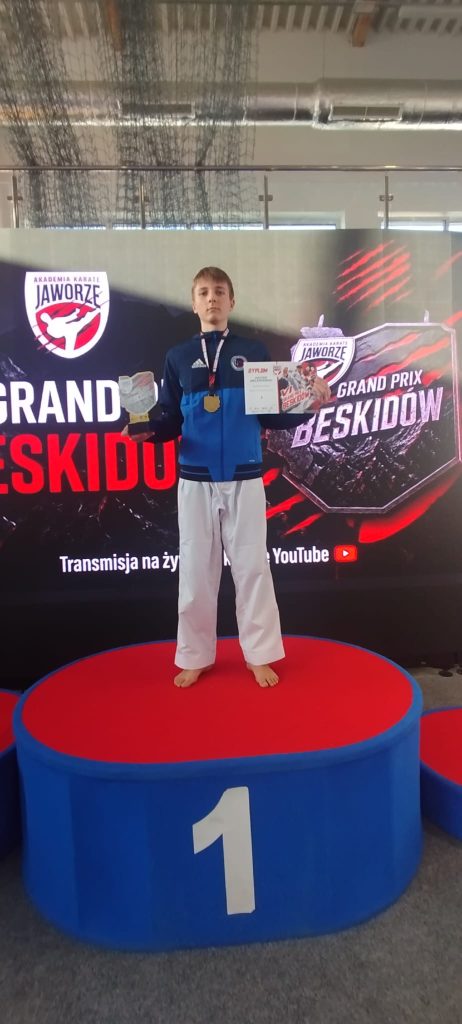 Kacper na podium.