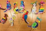 Prace plastyczne "Papugi" - uczniowie klasy I C (grupa III)