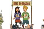 Plakaty promujące program "Bieg po zdrowie"